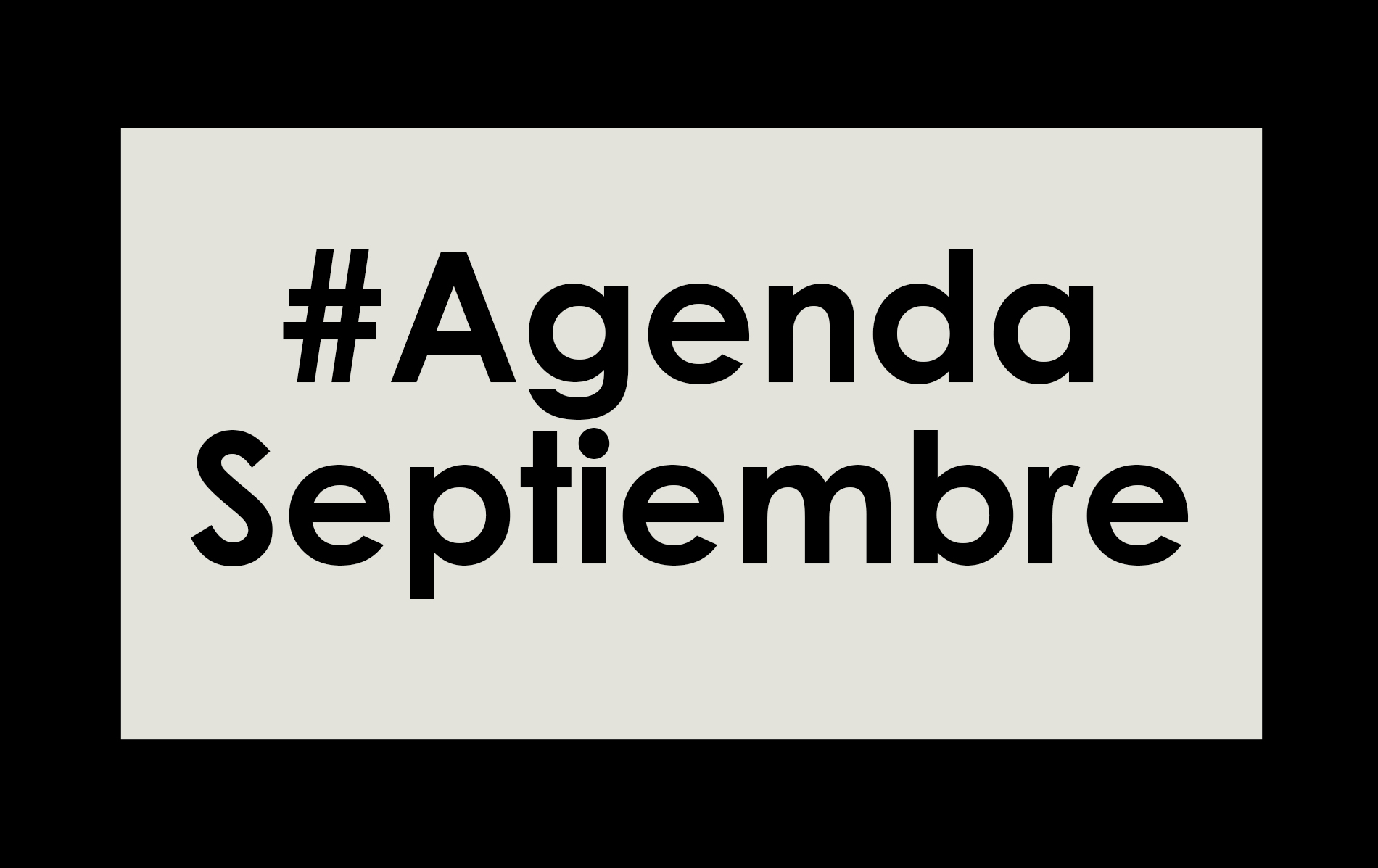Agenda septiembre