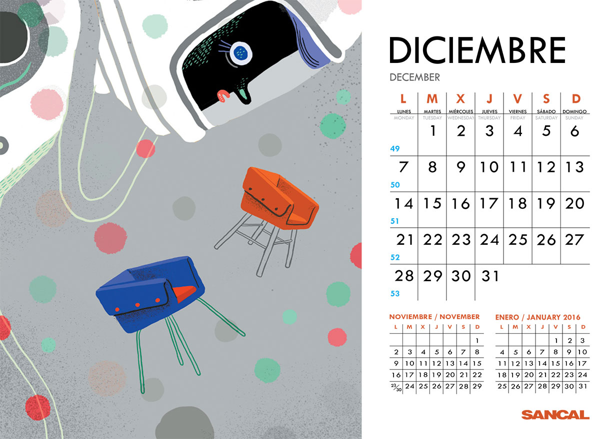 sancal calendar december 2015